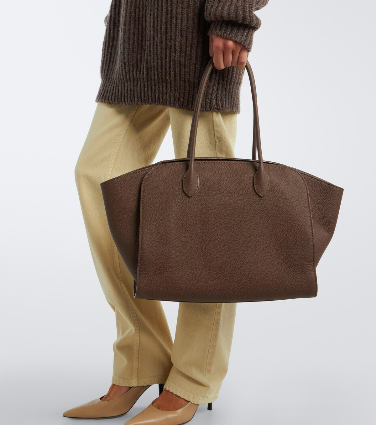 The Row Marlo 14 leather tote bag
