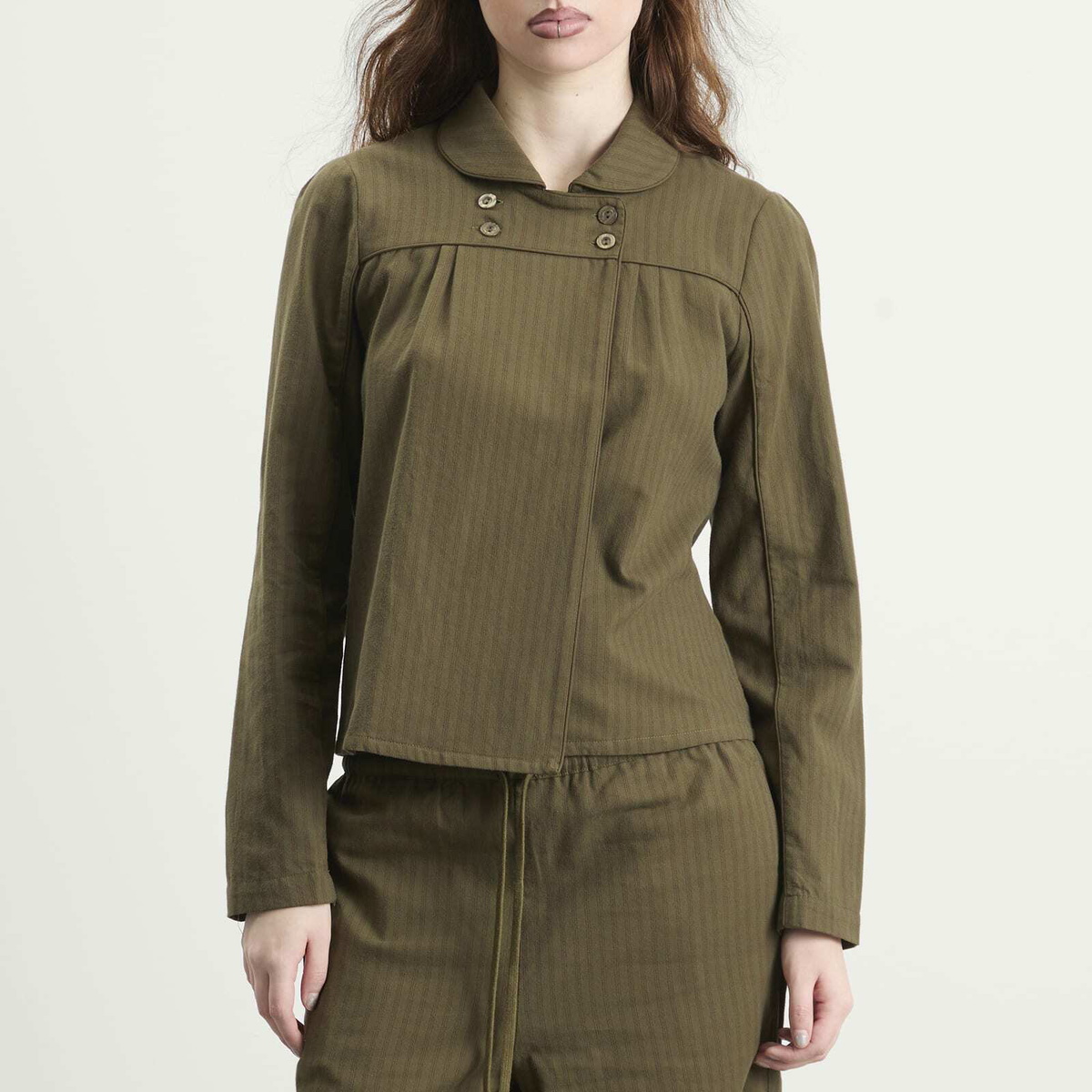 Peachy Den Women's The Coppola Lounge Top in Stripe