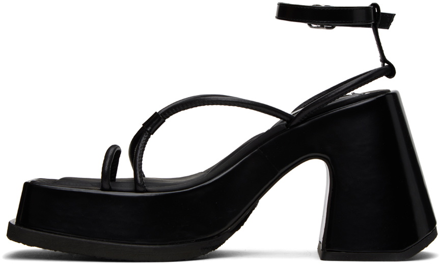 Eytys Black Olympia Heeled Sandals