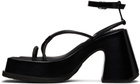Eytys Black Olympia Heeled Sandals