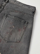 John Elliott - The Daze Straight-Leg Distressed Selvedge Jeans - Gray