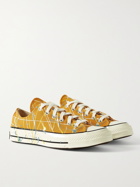 CONVERSE - Chuck 70 OX Paint-Splattered Canvas Sneakers - Yellow