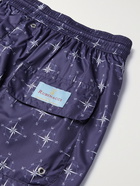 RUBINACCI - Mid-Length Printed Swim Shorts - Blue - 46