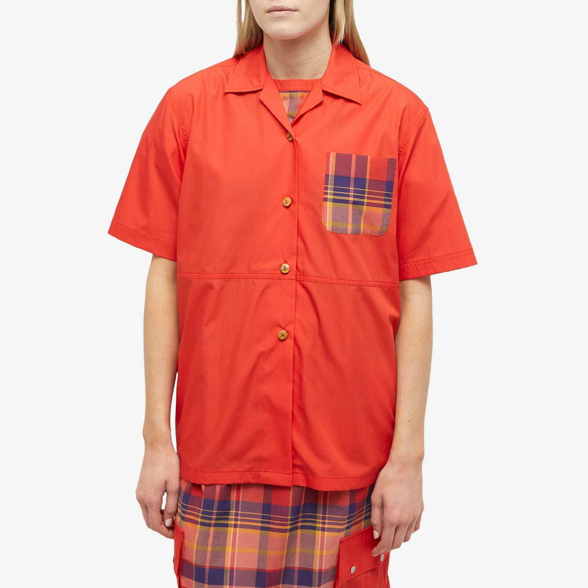 W'menswear Women's Unisex Rec Shirt in Red