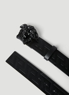 Versace - Embossed Greca Belt in Black