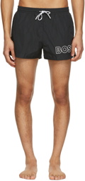 Boss Black Polyester Swim Shorts