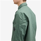 C.P. Company Men's Popeline Workwear Shirt in Duck Green