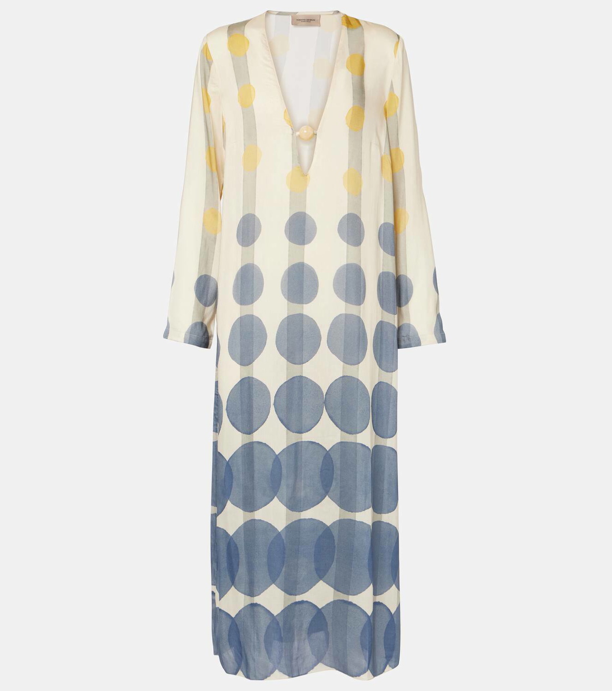 Adriana Degreas Polka-dot beach cover-up