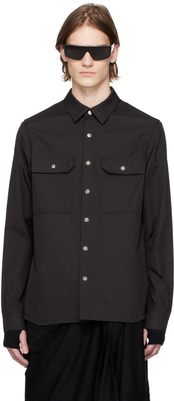 Photo: Rick Owens Black Outershirt Shirt