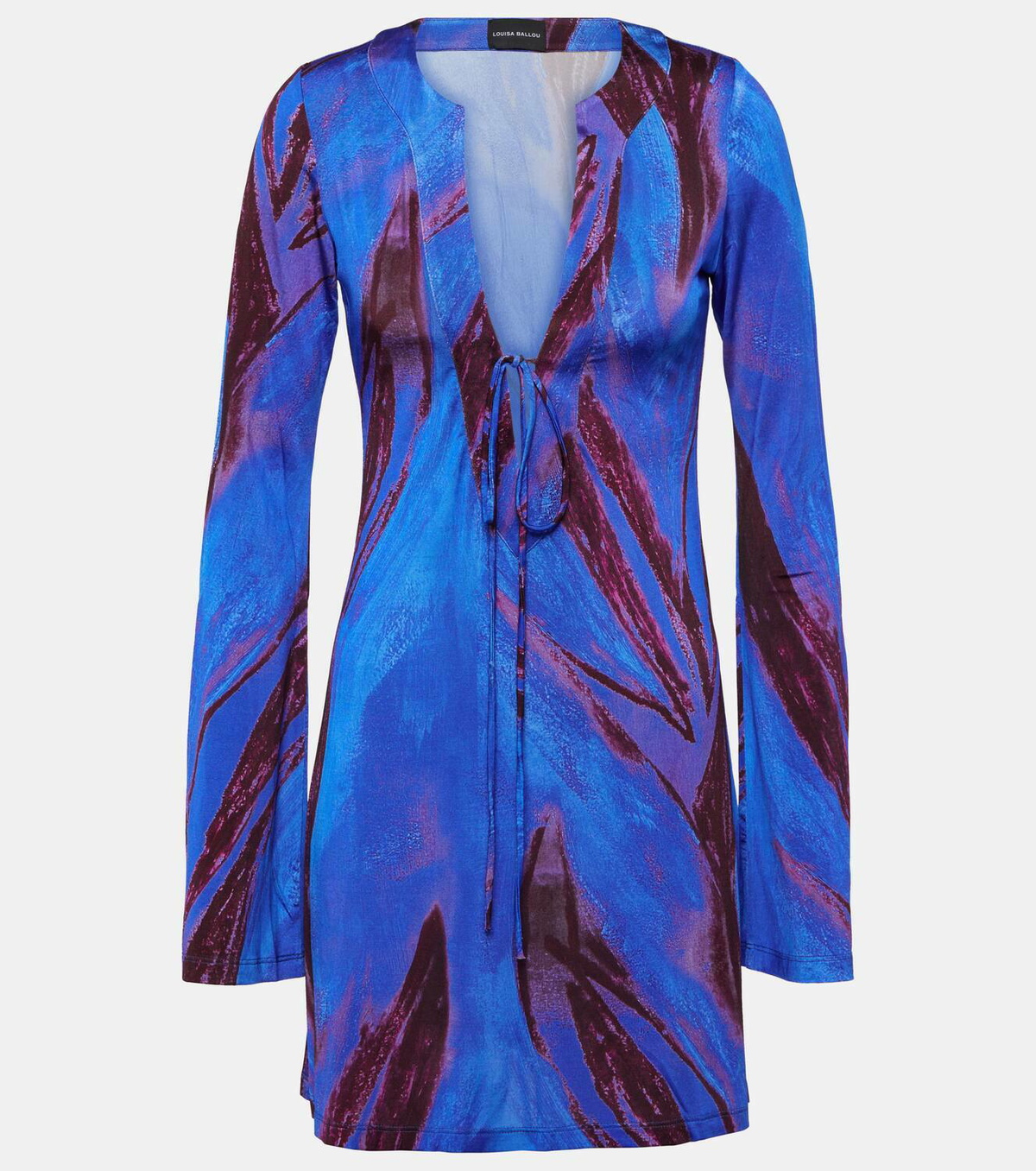 Louisa Ballou Printed jersey minidress