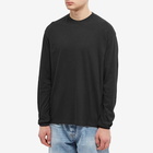 Auralee Men's Long Sleeve Seamless T-Shirt in Black