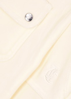 Juicy Couture Del Ray Logo Velour Sweatpants Cream