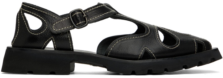 Photo: Hereu Black Floreta Sport Sandals