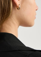 Coach Signature C Huggie Hoop Earrings - Gold - One Size