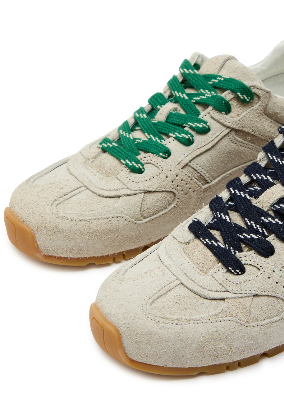 Alohas Tb. 56 Panelled Brushed Suede Sneakers Grey