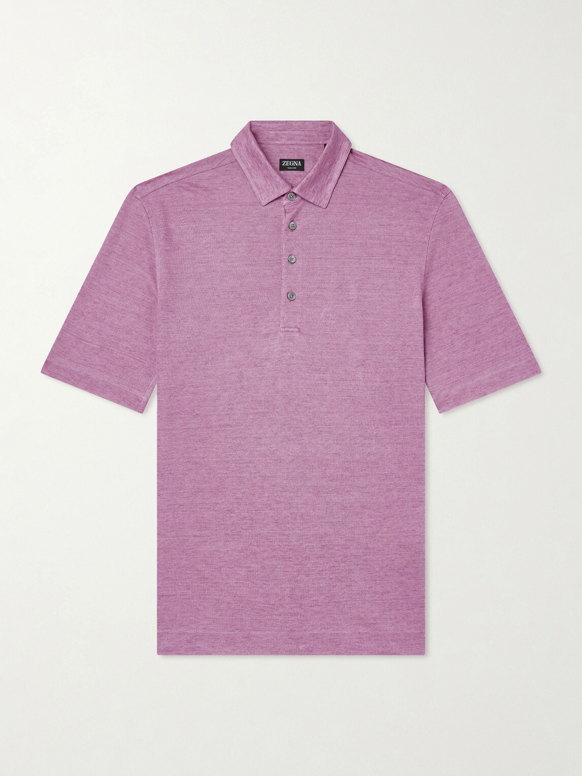 Zegna - Oasi Linen Polo Shirt - Pink