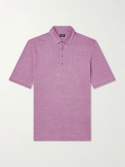 Zegna - Oasi Linen Polo Shirt - Pink