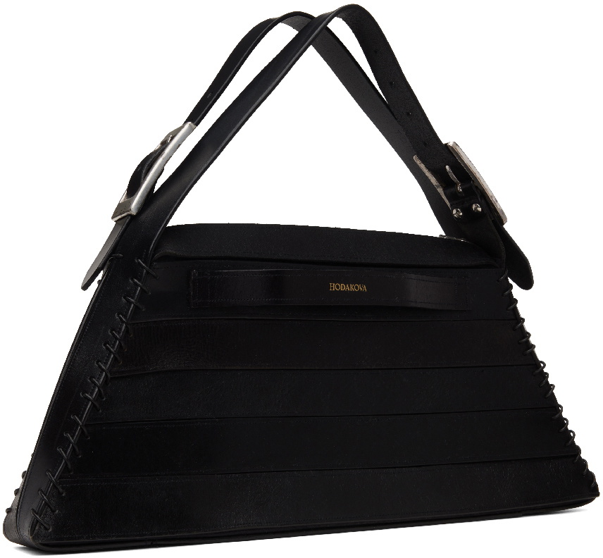 HODAKOVA Black Triangle Belt Shoulder Bag