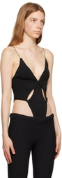 BEVZA Black Triangle Bodysuit