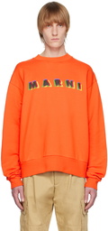 Marni Orange Printed Sweatshirt