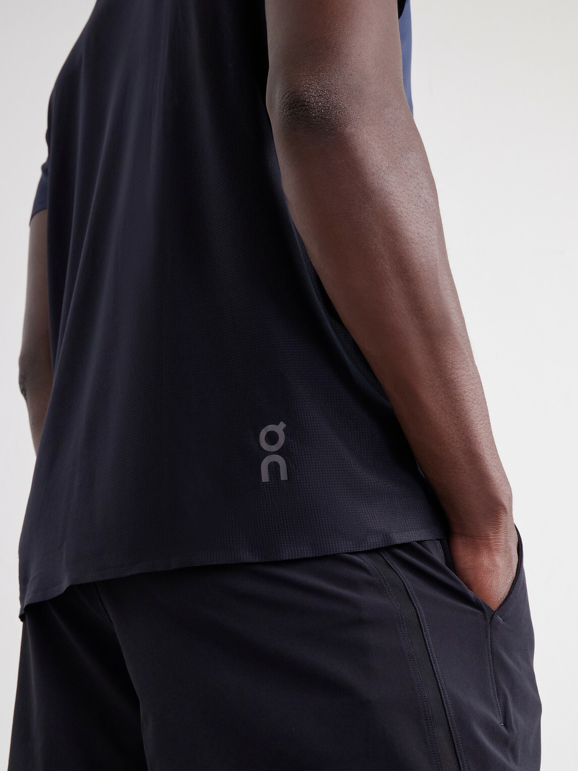 On - Performance-T Stretch Recycled DryTec™ and Mesh T-Shirt - Blue
