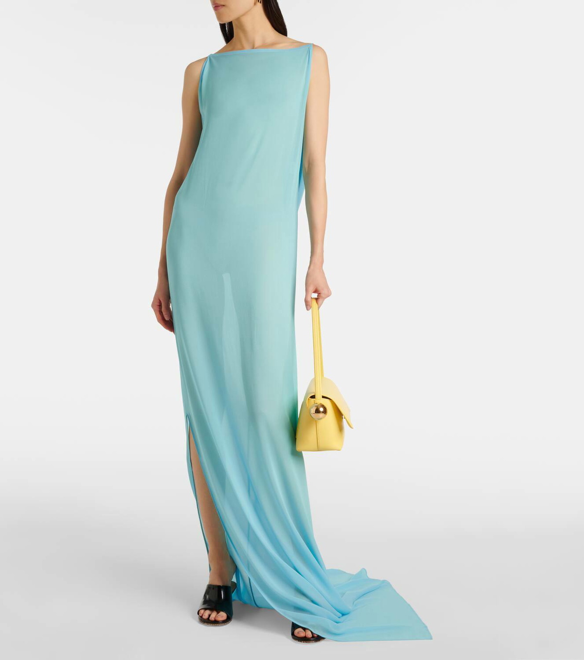 Jacquemus The Ameno silk-blend gown Jacquemus
