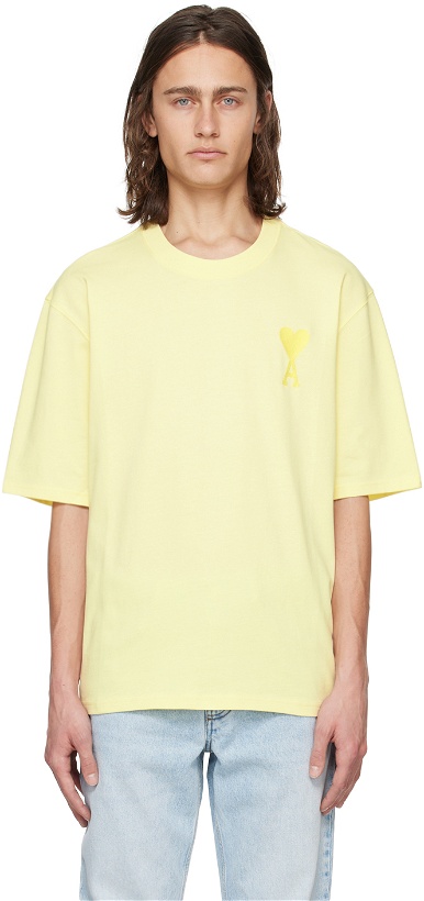 Photo: AMI Paris Yellow Ami de Cœur T-Shirt
