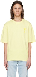 AMI Paris Yellow Ami de Cœur T-Shirt