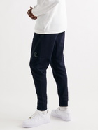 C.P. Company - Tapered Cotton-Jersey Track Pants - Blue