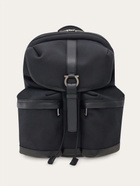 Ferragamo Mens Canvas backpack in Black