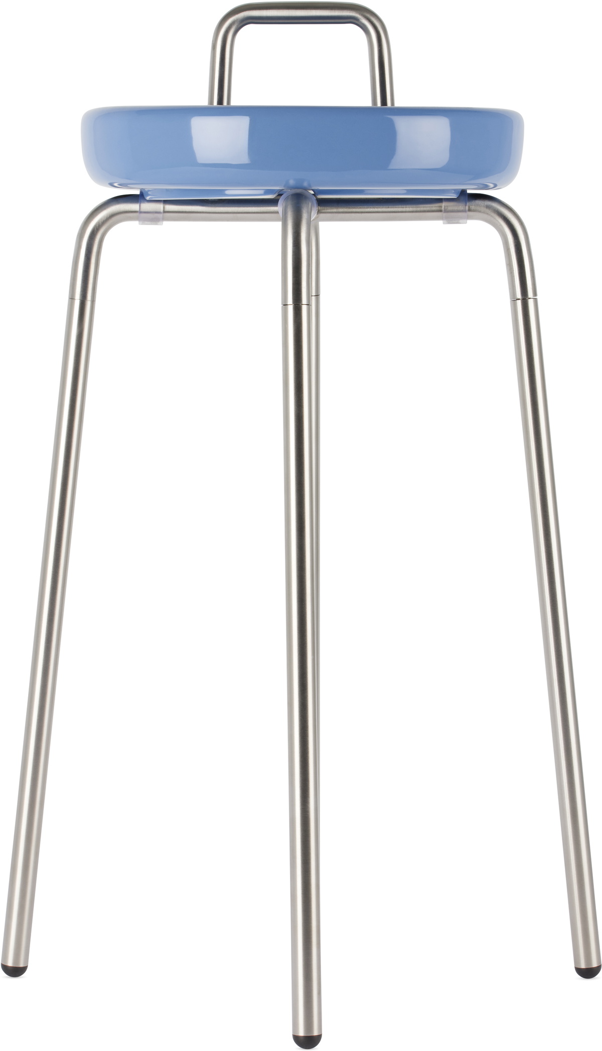 Houseplant Silver & Blue Ashtray Side Table