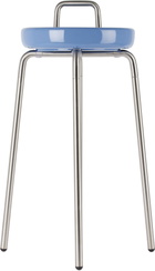 Houseplant Silver & Blue Ashtray Side Table