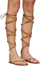 Valentino Garavani Brown No Limit Gladiator High Sandals