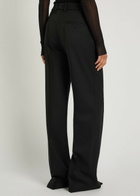 Nili Lotan Etoile Straight-leg Wool Trousers Black