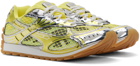 Bottega Veneta Silver & Yellow Orbit Sneakers