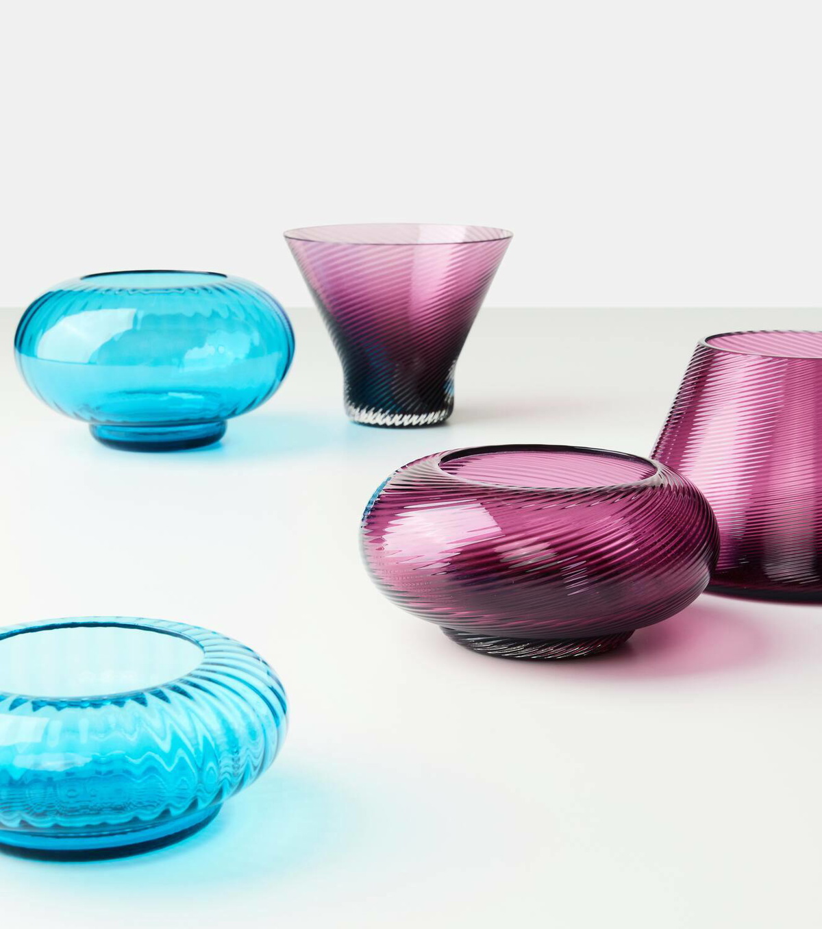 NasonMoretti Issey set of 5 Murano glass bowls