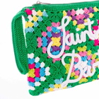 MC2 Saint Barth Parisienne Green Crochet Pouch Bag With Saint Barth