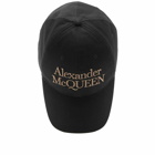 Alexander McQueen Men's Logo Cap in Black/Beige
