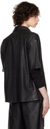 FREI-MUT Black Disguise Leather Shirt