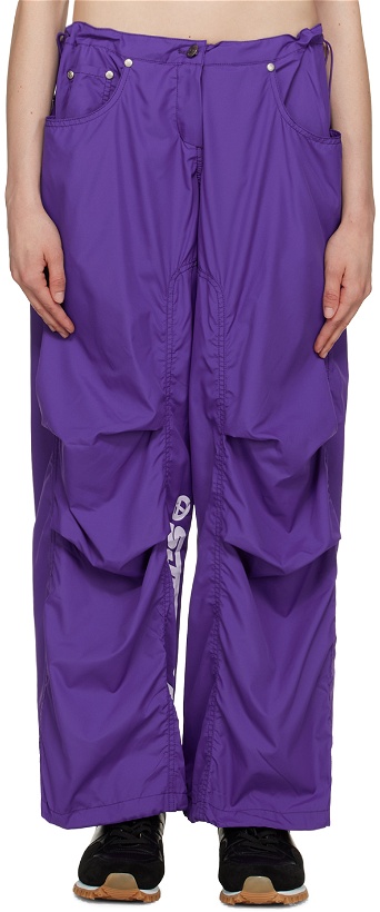 Photo: TheOpen Product Purple Lettering Lounge Pants