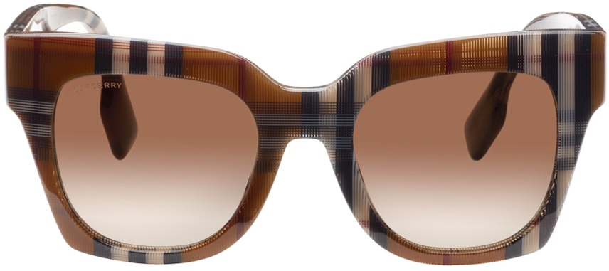 Photo: Burberry Brown Oversize Acetate Sunglasses