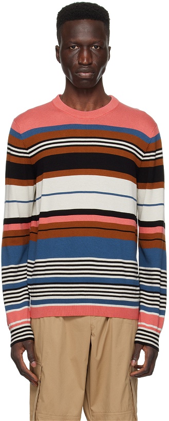 Photo: PS by Paul Smith Multicolor Striped Sweater