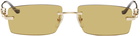 Cartier Gold Rimless Sunglasses