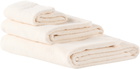 Tekla Off-White Terrycloth Towel Set, 3 pcs