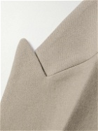 AMI PARIS - Double-Breasted Wool-Twill Blazer - Brown
