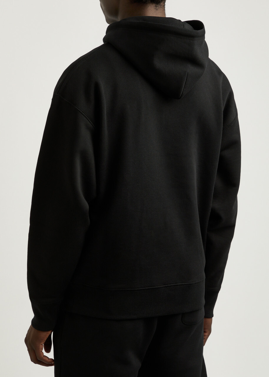 Loewe Anagram Hooded Cotton Sweatshirt Black