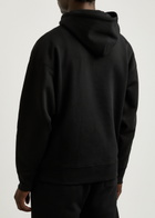 Loewe Anagram Hooded Cotton Sweatshirt Black