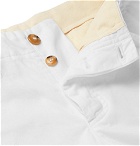 MAN 1924 - Tomi Slim-Fit Cotton Drawstring Trousers - White