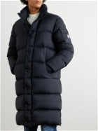 Moncler - Hanoverian Logo-Appliquéd Quilted Padded Shell Down Parka - Blue