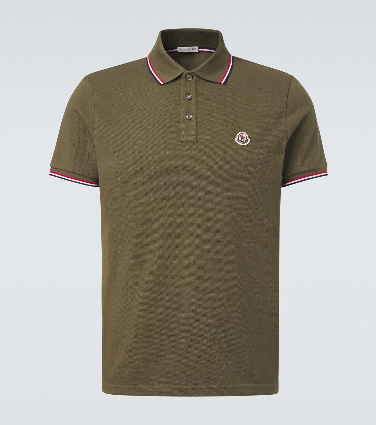 Moncler Logo cotton piqué polo shirt